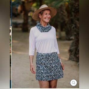 Rip Skirt Ikat print Wrap Skirt Mini NWOT